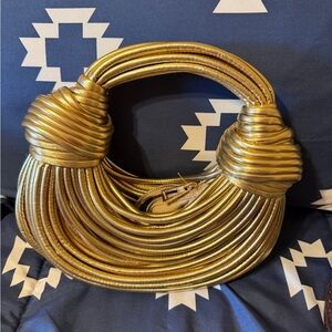 Gold Noodle Knot Womens Handbag